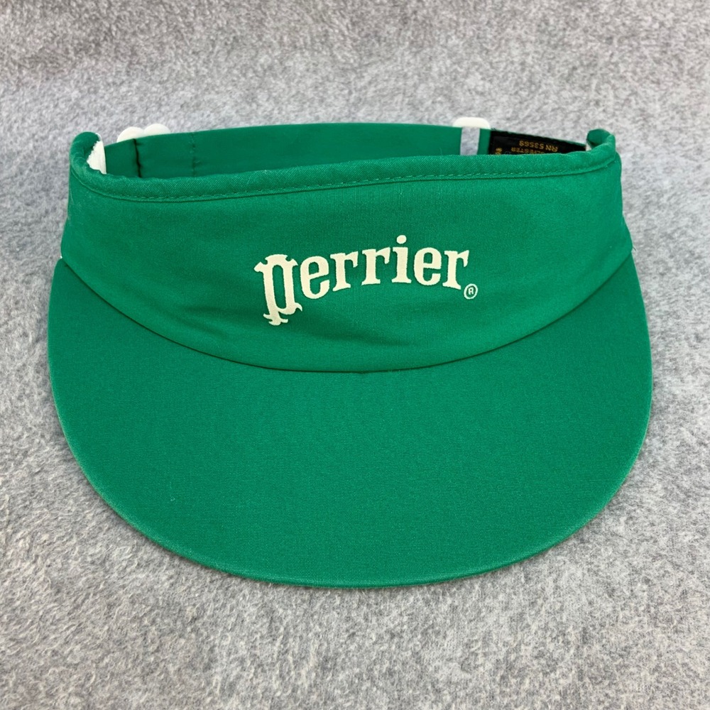 Perrier Logo Unisex Green Aureus Sun Visor Hat Vintage Adjustable OSFM